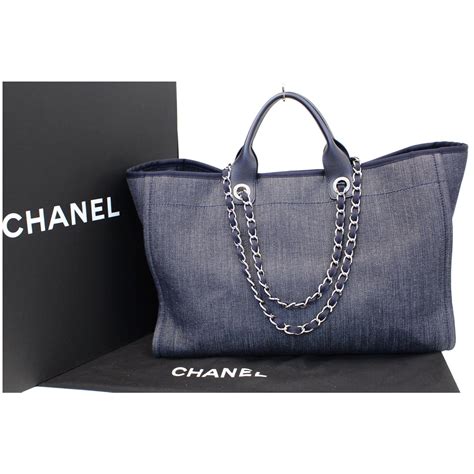 chanel deauville bag denim|chanel deauville large canvas bags.